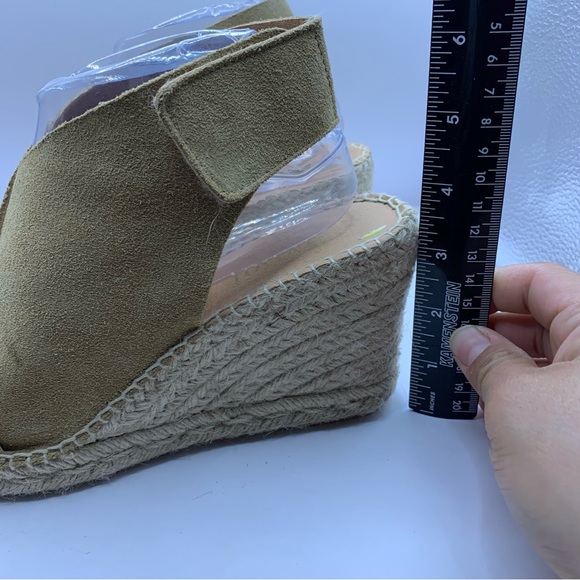 Anthropologie Maypol Carmel Leather Cross Band Espadrilles Wedge Sandals 40US9.5 - Picture 3 of 10